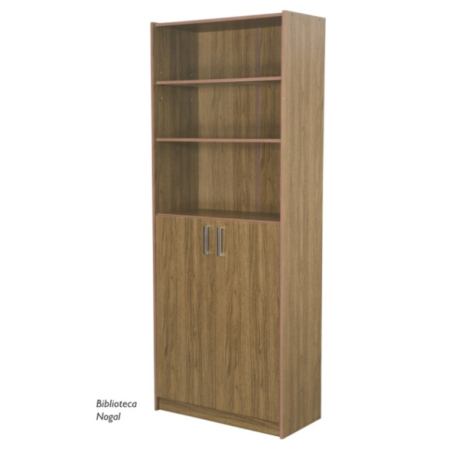 MUEBLE MAXIMO BIBLIOTECA 2P+ESTANTES NOGAL 73010 Olivero Online